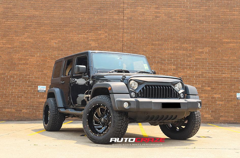 JEEP WRANGLER CLEAVER GLOSS BLACK MILLED ACCENTS